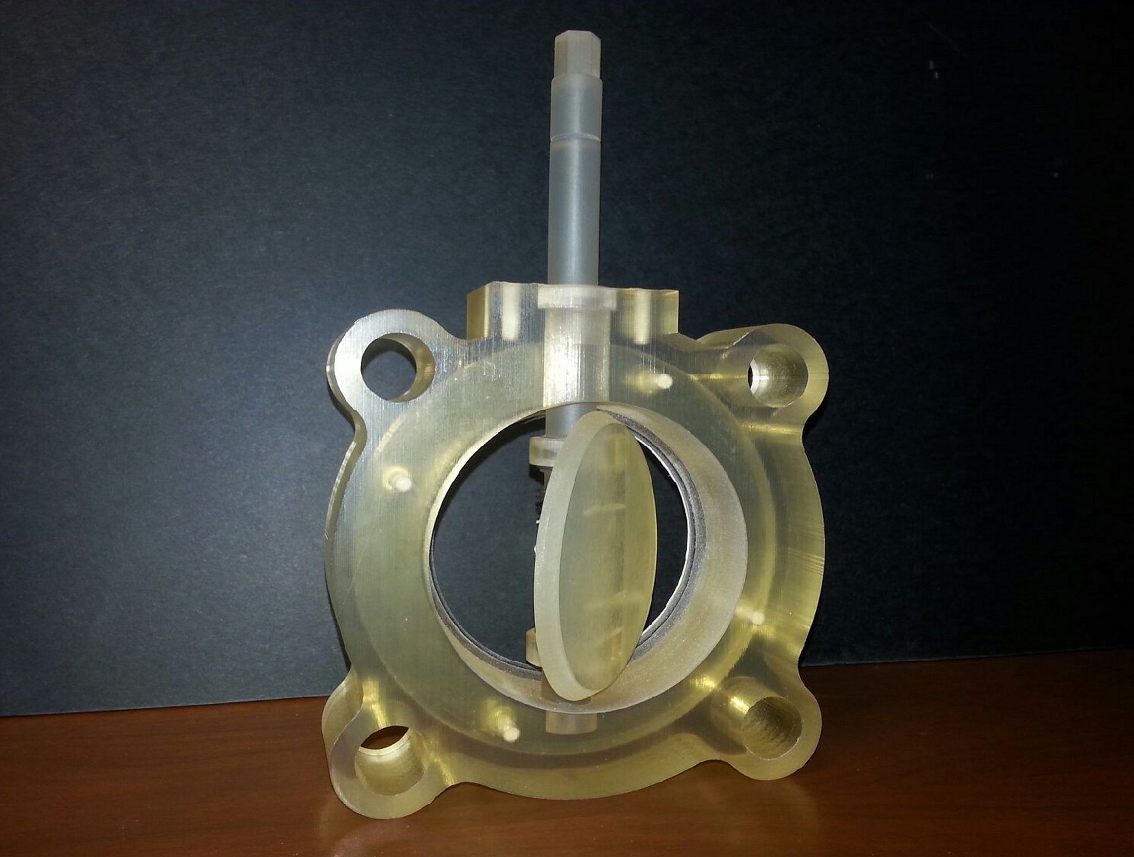 3-D printed prototype of Cryogenic Cam Butterfly Valve
